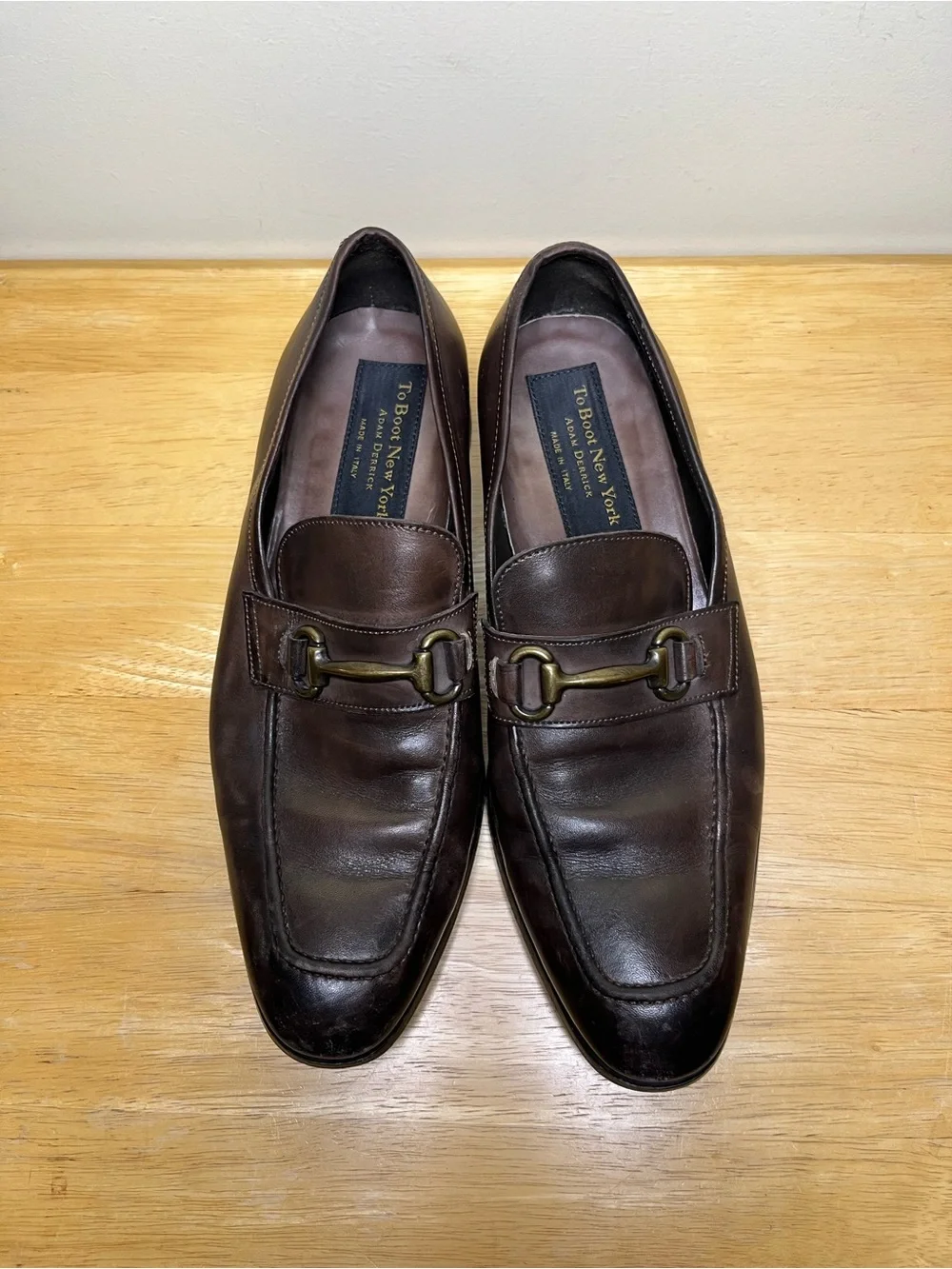 To Boot New York Berkshire Burnished Brown Calf Horse Bit Loafer Men’s Size 7.5